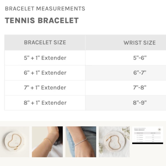 Melanie Auld: Tennis Bracelet in Gold color - Picture 4 of 5